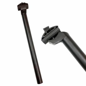 Canote De Selim Ksw Com Carrinho 27.2x350mm Preto Standard